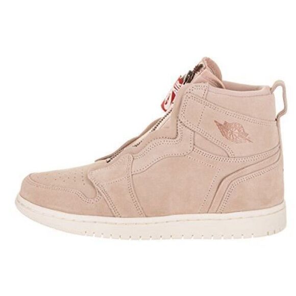 Air Jordan 1 Woman's Gold Zipper High Zip-Up Basketball Streetwear Shoes Size 6 - Picture 2 of 9